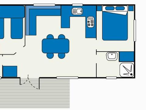MOBILHOME 6 personnes - OLIVIER (avec Climatisation)