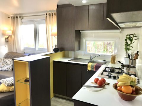 MOBILHOME 6 personnes - Mobil Home Laurier Grand Confort Climatisation avec terrasse 3 chambres