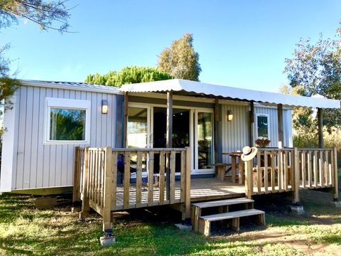 MOBILHOME 6 personnes - Mobil Home Laurier Grand Confort Climatisation avec terrasse 3 chambres