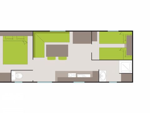 MOBILHOME 4 personnes - CLASSIC ECO TITANIA MOBILHOME 4 personnes - CLASSIC ECO TITANIA