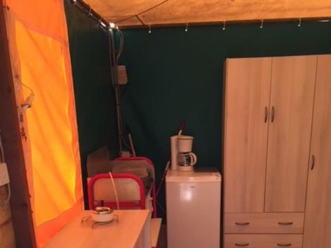 TENTE TOILE ET BOIS 4 personnes - LODGE TOILE BOIS sans sanitaires