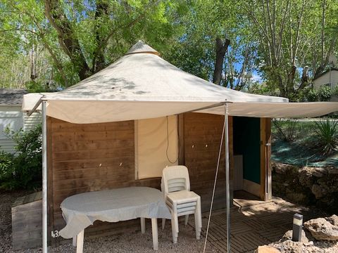 TENTE TOILE ET BOIS 4 personnes - LODGE TOILE BOIS sans sanitaires