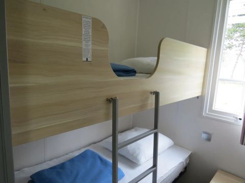 MOBILHOME 6 personnes - CONFORT 31m² - (6pers) 3 chambres + 1SDB + WC + Terrasse semi-couverte