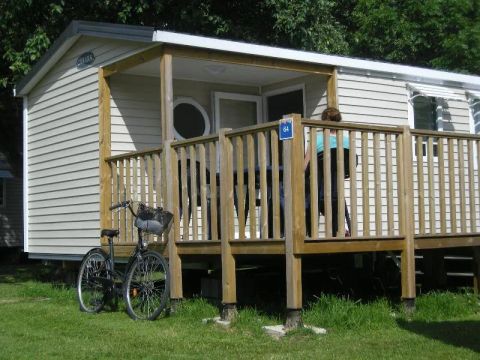 MOBILHOME 6 personnes - CONFORT 31m² - (6pers) 3 chambres + 1SDB + WC + Terrasse semi-couverte