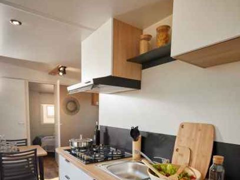 MOBILHOME 4 personnes - Homeflower Premium 29m² (4pers)  2CH +SDB+WC +TV + LV - Vue canal