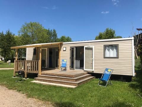 MOBILHOME 6 personnes - PREMIUM 40m² - (6pers) 3 CH  + 2 SDB + 2 WC+ TV +LV + BBQ + Terrasse