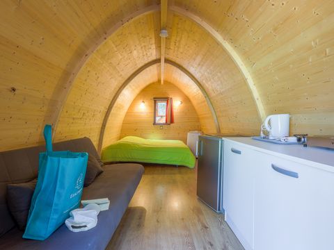 CHALET 4 personnes - Chalet Insolite 19m² (1 chambre) - sans sanitaire + Clim (M/S) 2/4 pers