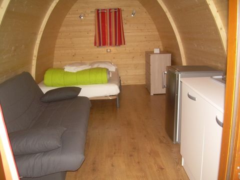CHALET 4 personnes - Chalet Insolite 19m² (1 chambre) - sans sanitaire + Clim (M/S) 2/4 pers