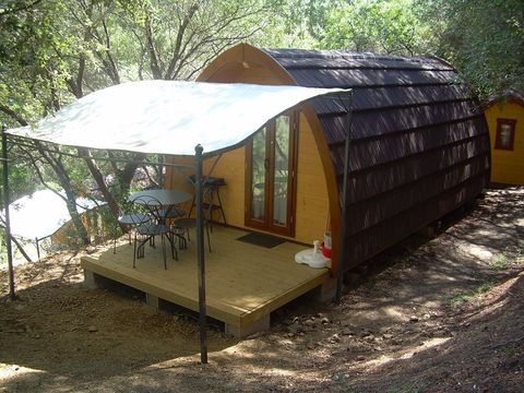 CHALET 4 personnes - Chalet Insolite 19m² (1 chambre) - sans sanitaire + Clim (M/S) 2/4 pers