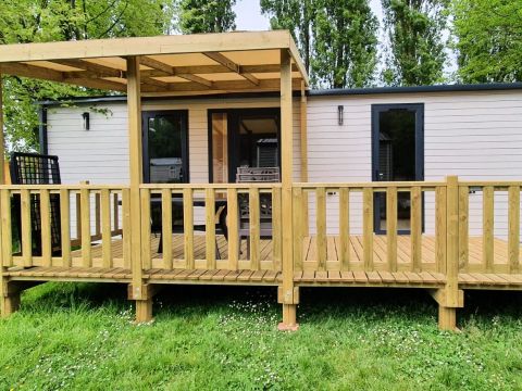 MOBILHOME 4 personnes - Mobil-home Premium Alizé 3 Pièces 4 Personnes + TV 2sdb