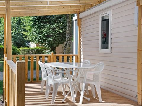 MOBILHOME 4 personnes - Comfort | 2 Ch. | 4 Pers. | Terrasse surélevée | Clim.