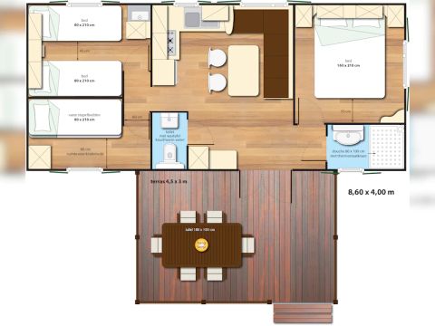 MOBILHOME 5 personnes - SunLodge Aspen