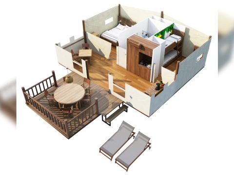 MOBILHOME 5 personnes - SunLodge Safari