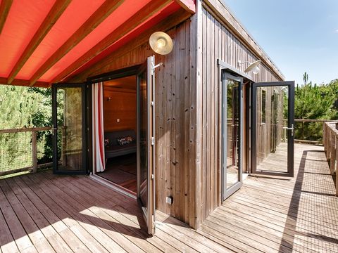 MOBILHOME 5 personnes - Cottage sur pilotis PREMIUM - 2 chambres