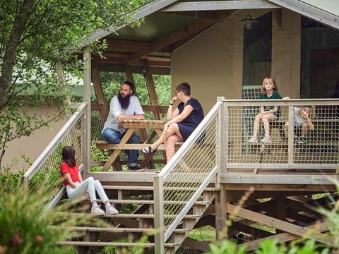 Tente en toile et en bois 5 personnes - Safari Confort