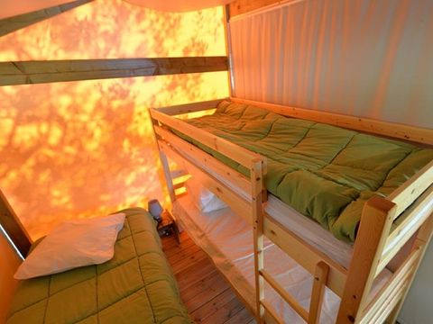 Tente en toile et en bois 5 personnes - Safari Confort