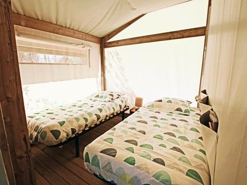 Tente en toile et en bois 5 personnes - Safari Confort