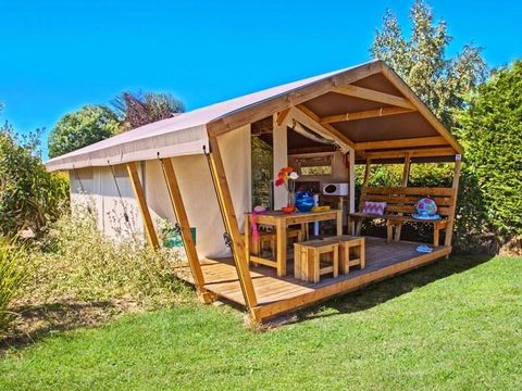 Tente en toile et en bois 5 personnes - Safari Confort