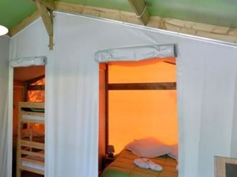 Tente en toile et en bois 5 personnes - Safari Confort