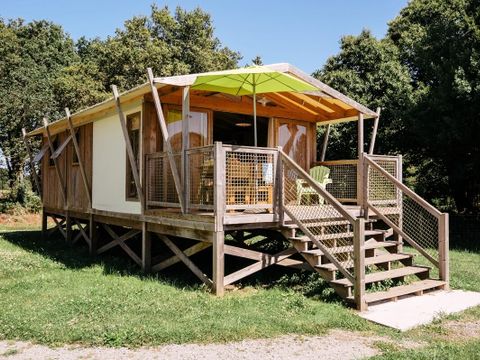 Tente en toile et en bois 6 personnes - Cabane Lodge