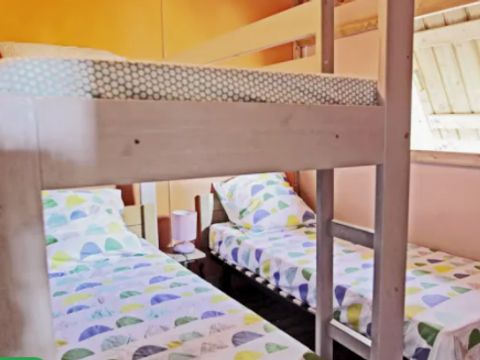 TENTE TOILE ET BOIS 6 personnes - Cabane Lodge Premium - 2 chambres