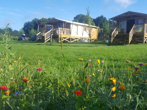 TENTE TOILE ET BOIS 6 personnes - Cabane Lodge Premium - 2 chambres