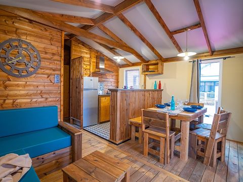 MOBILHOME 5 personnes - Cabane Lodge VIP - 2 chambres