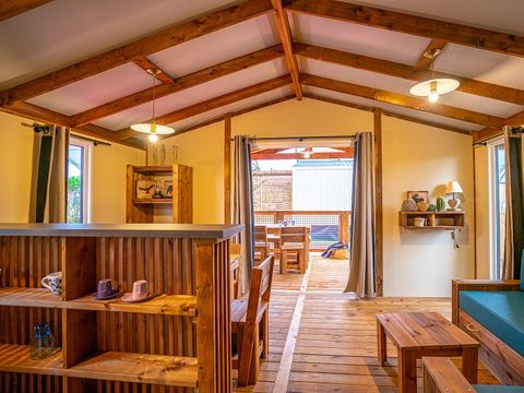 MOBILHOME 5 personnes - Cabane Lodge VIP - 2 chambres