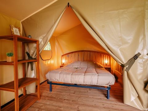 TENTE TOILE ET BOIS 5 personnes - Ecolodge BALI sans sanitaires et sans arrivée d'eau