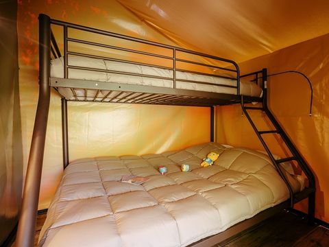 Tente en toile et en bois 5 personnes - Ecolodge - BALI - Sans sanitaires et sans arrivée d'eau