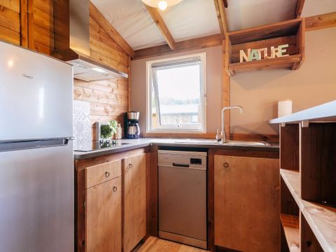 Mobilhome 5 personnes - Cabane Lodge VIP 3 Pièces