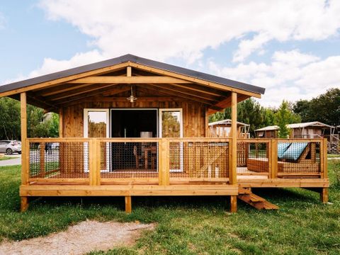 Mobilhome 5 personnes - Cabane Lodge VIP 3 Pièces