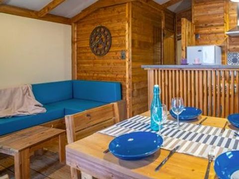 Mobilhome 5 personnes - Cabane Lodge VIP 3 Pièces