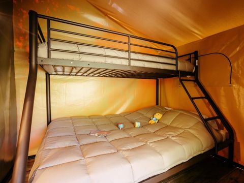 Tente en toile et en bois 5 personnes - Ecolodge Bali 3 Pièces sans sanitaires et sans arrivée d'eau
