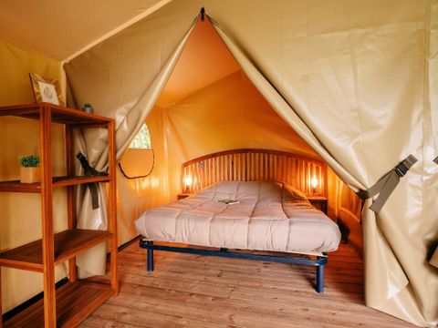 Tente en toile et en bois 5 personnes - Ecolodge Bali 3 Pièces sans sanitaires et sans arrivée d'eau