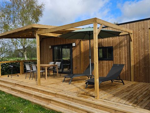 Mobilhome 4 personnes - SWEET - HOME 40m² - 2 chambres - 1 salle de bain - Climatisation - Terrasse semi-couverte 27m² Nouveauté 2024