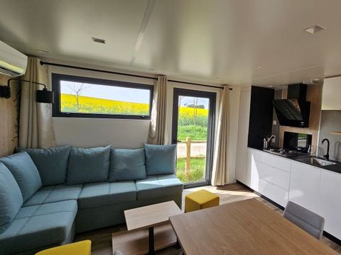 MOBILHOME 6 personnes - ELEGANCE 40m²  (3 chambres - 2 SDB - Climatisation) terrasse 27m² - Nouveauté 2024