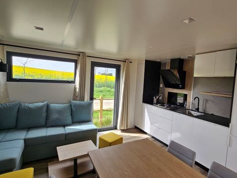 Mobilhome 6 personnes - ELEGANCE 40m² - 3 chambres - 2 salles de bain - Climatisation - Terrasse 27m² - Nouveauté 2024