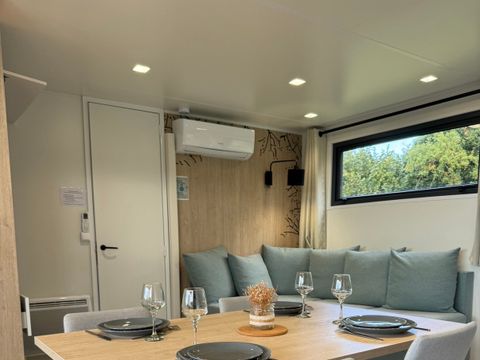 Mobilhome 6 personnes - ELEGANCE 40m² - 3 chambres - 2 salles de bain - Climatisation - Terrasse 27m² - Nouveauté 2024