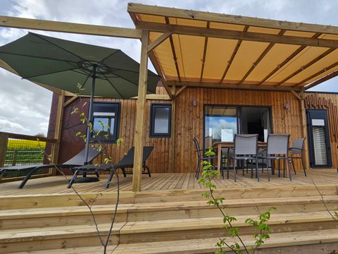 Mobilhome 6 personnes - ELEGANCE 40m² - 3 chambres - 2 salles de bain - Climatisation - Terrasse 27m² - Nouveauté 2024