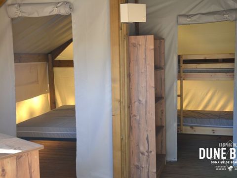 Tente en toile et en bois 4 personnes - TENTE LODGE - Les Yuccas | 4 pers. 2 ch.