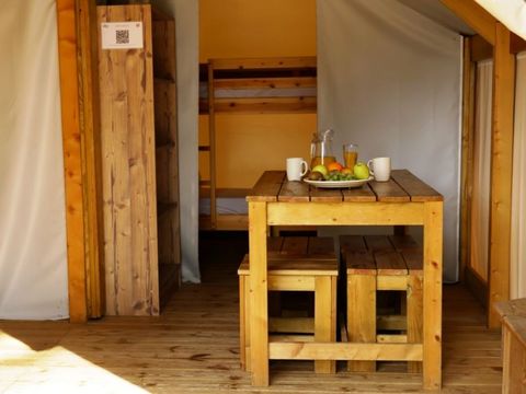 Tente en toile et en bois 4 personnes - TENTE LODGE - Les Yuccas | 4 pers. 2 ch.