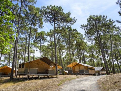 Tente en toile et en bois 5 personnes - Lodge Victoria 5 personnes – Toile & Bois – 30 m² – 2 chambres
