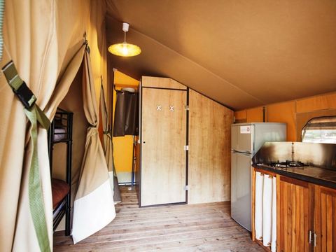 Tente en toile et en bois 6 personnes - LODGE CONFORT Kenya | 6 pers. 2 ch.