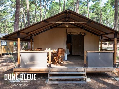 Tente en toile et en bois 5 personnes - LODGE CONFORT Victoria | 5 pers. 2 ch.