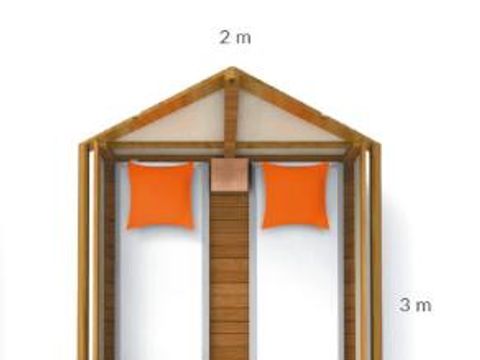LODGE 2 personnes - Lodge MINI CANNELLE 6m² max 2 personnes