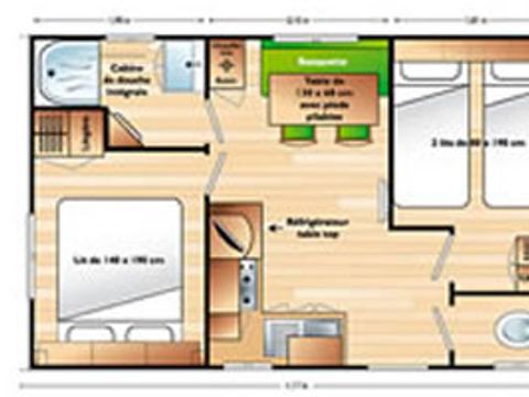 MOBILHOME 4 personnes - TY KER