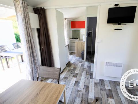 MOBILHOME 3 personnes - Mobil Home Ty Ker Solo 2 Pièces 2/3 Personnes + TV