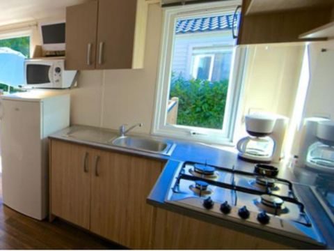 MOBILHOME 6 personnes - Mobil Home Ty Bihan 4 Pièces 6 Personnes + TV