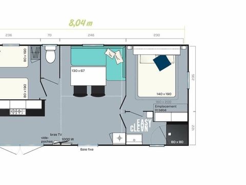 MOBILHOME 4 personnes - TY HEOL BMH
